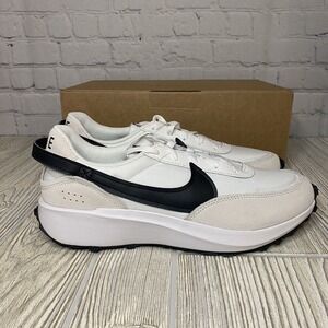 Nike Waffle Debut Trainers Sneakers Men’s 10 White Swoosh DH9522-103 New75